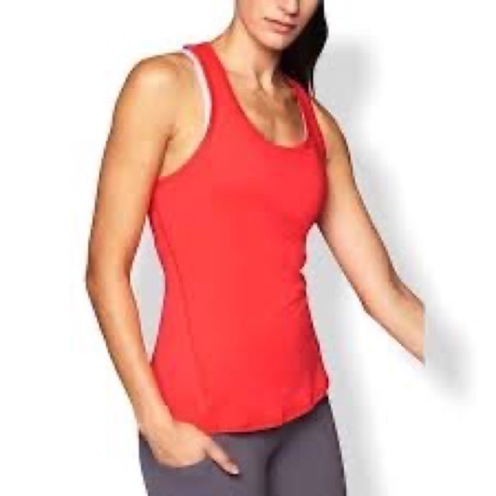 ATHLETA Red Racerback Tank Top Size Small